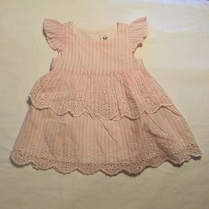 Baby Gap flutter eyeley dress